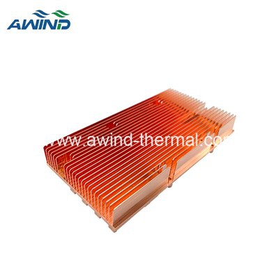 Heatsink Sirip Pin Pendingin CNC Cooper Untuk AI